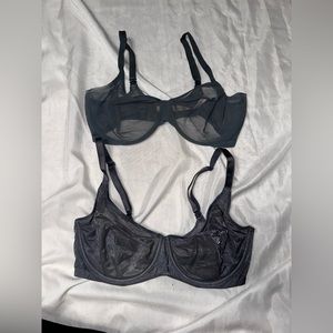 Pair of Grey Unlined Unpadded Victorias Secret Bras BOGO-READ DESCRIPTION